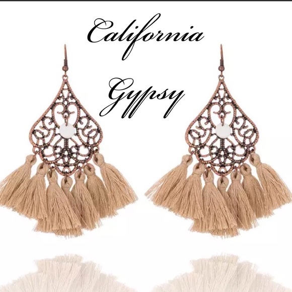RESTOCKING🎉Bohemian festival bronze earrings✨ - Picture 2 of 2